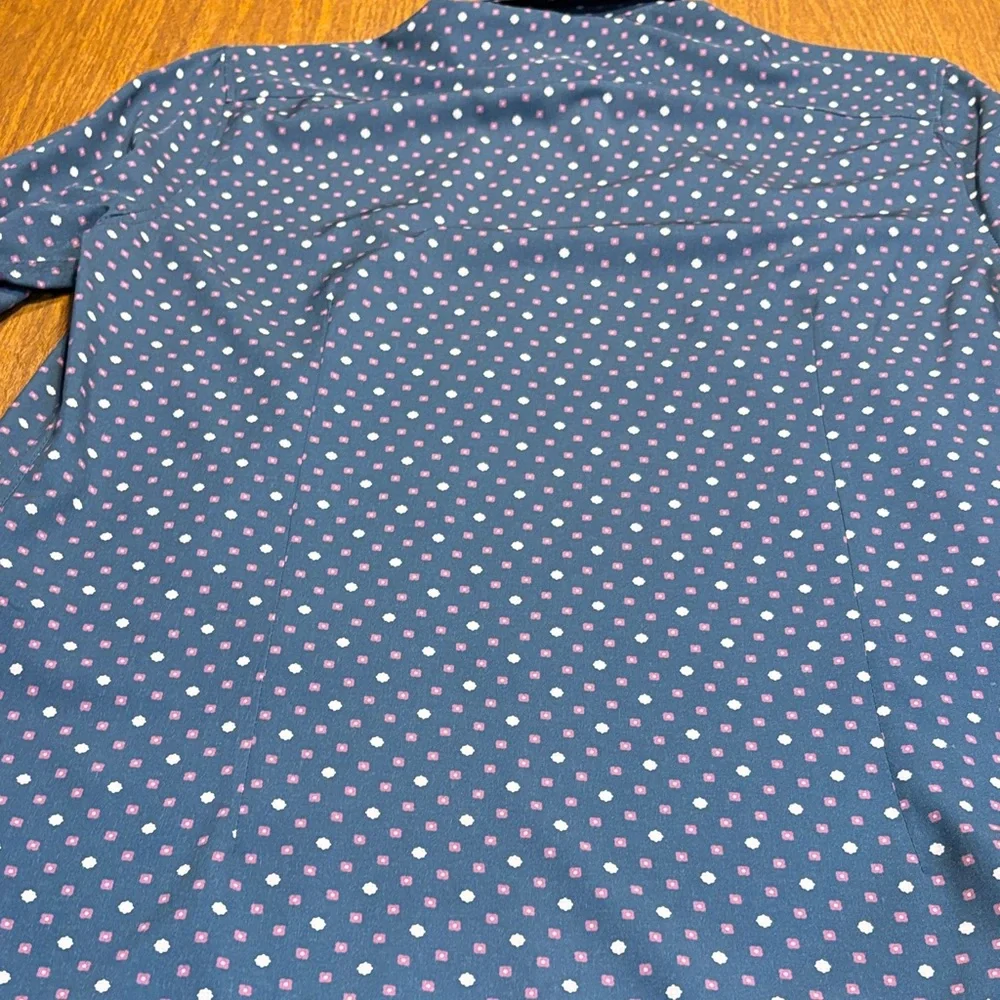 WRK Water wicking Polka Dot Button-Up Shirt - Picture 4 of 4